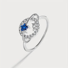 Double Star Around Dream Star Index Finger Ring Pentagram Women's Ring