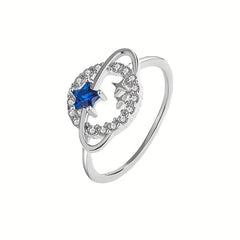Double Star Around Dream Star Index Finger Ring Pentagram Women's Ring