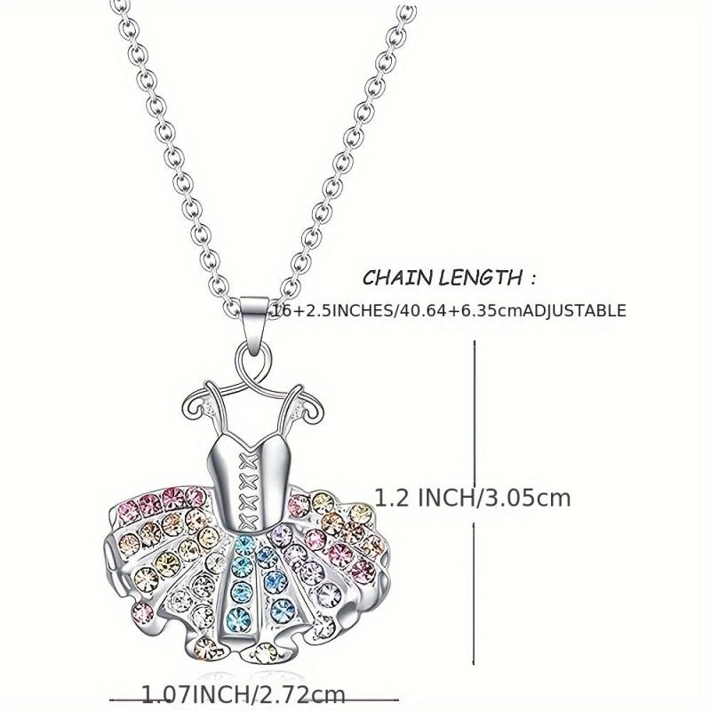 Ballet Dress Pendant Necklace Women Jewelry Gift