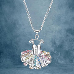 Ballet Dress Pendant Necklace Women Jewelry Gift