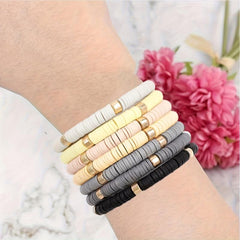 Bohemian Layer Beaded Stacking Statement Bracelets Set
