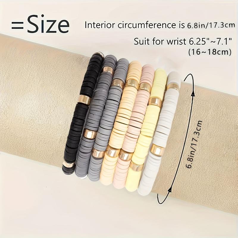 Bohemian Layer Beaded Stacking Statement Bracelets Set