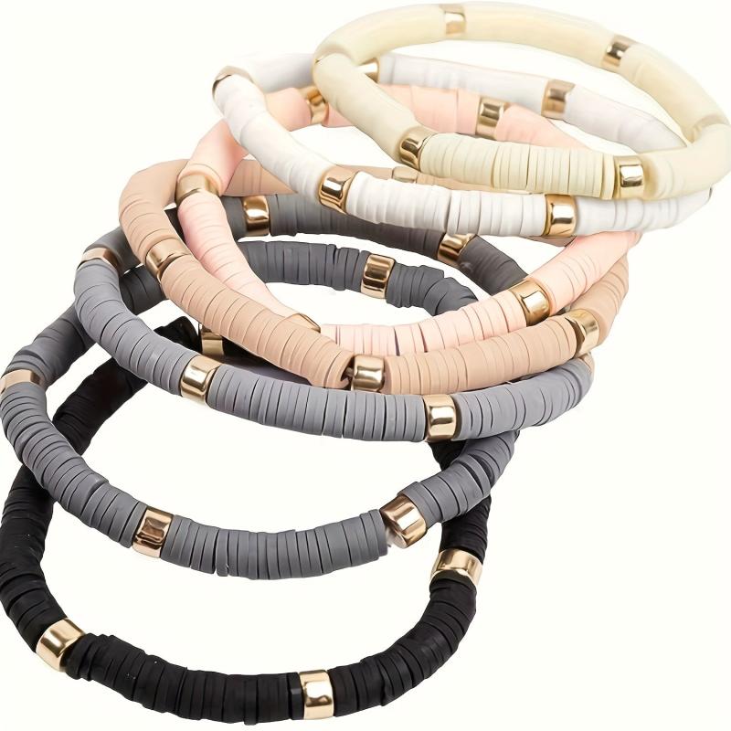 Bohemian Layer Beaded Stacking Statement Bracelets Set