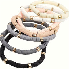 Bohemian Layer Beaded Stacking Statement Bracelets Set