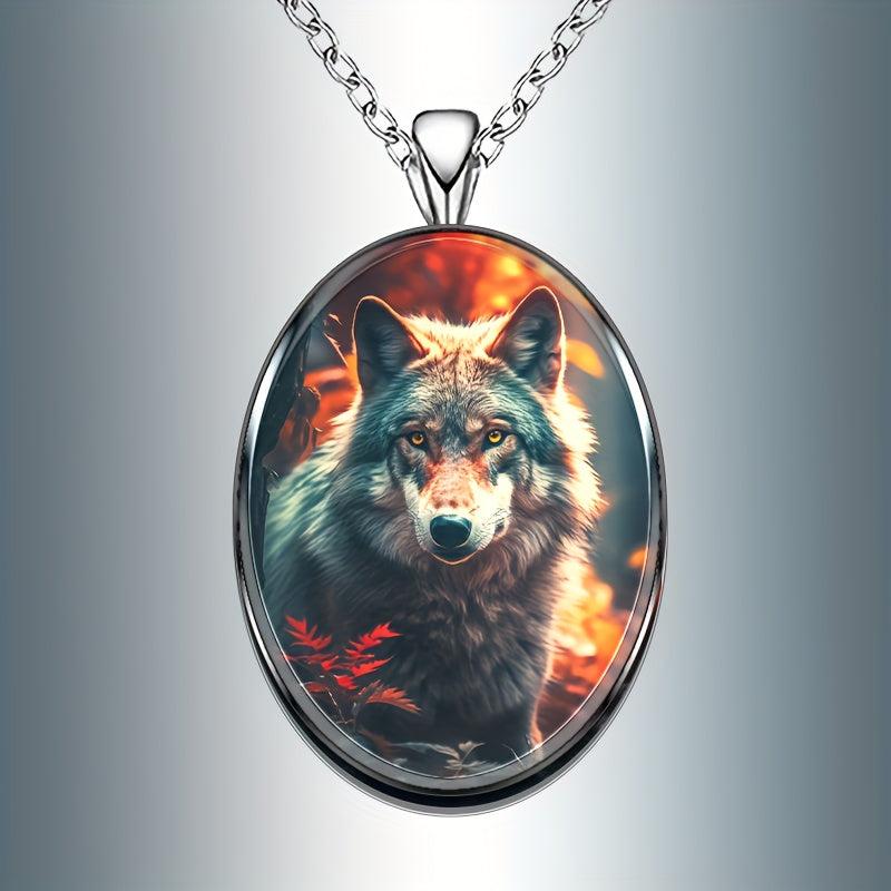 Creative Wolf Pendant Necklace Hip Hop Animal Anniversary Party Toy