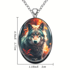 Creative Wolf Pendant Necklace Hip Hop Animal Anniversary Party Toy