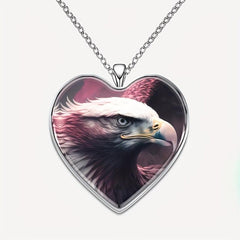 Heart shaped Eagle Necklace - Family Anniversary Christmas Gift