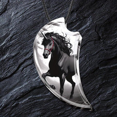 Creative Horse Resin Pendant Necklace Toy Gift