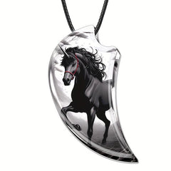 Creative Horse Resin Pendant Necklace Toy Gift