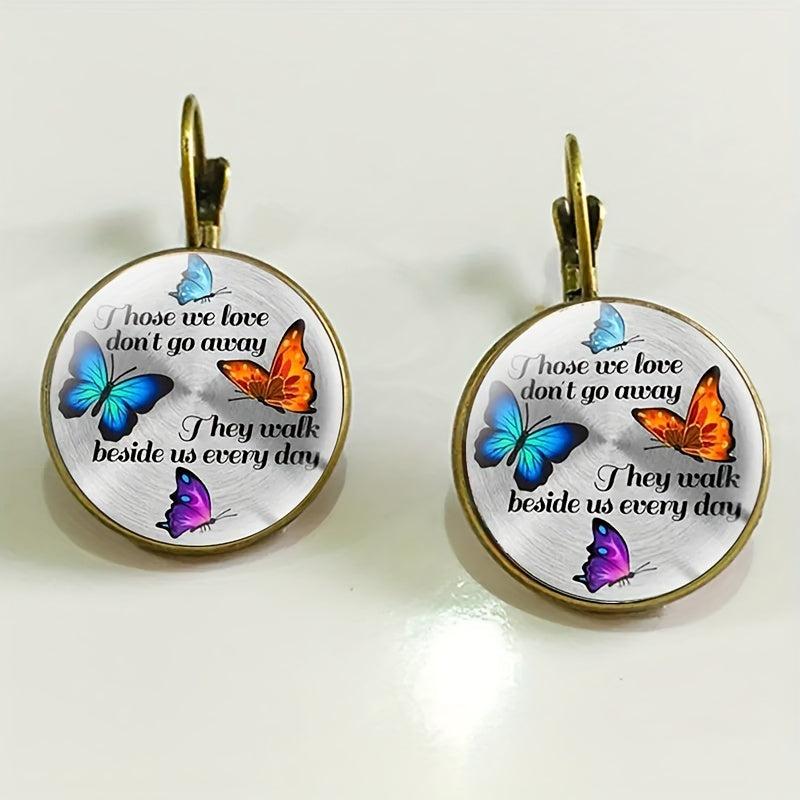 Butterfly Crystal Earrings for Kids