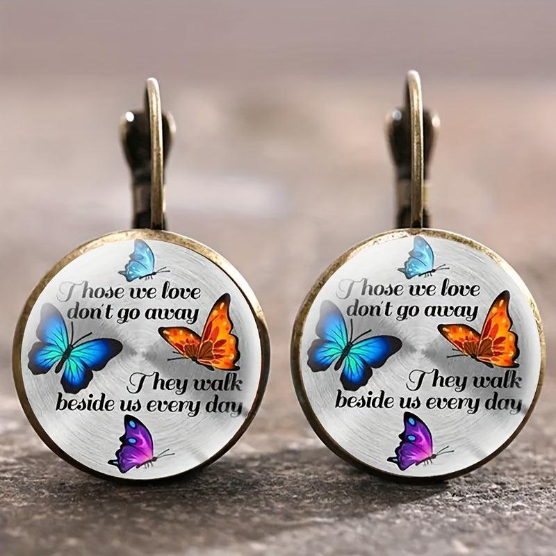 Butterfly Crystal Earrings for Kids