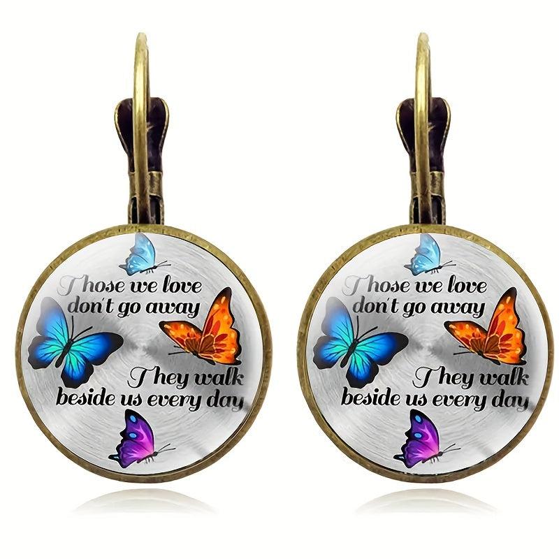 Butterfly Crystal Earrings for Kids