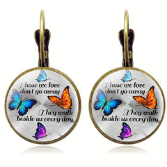 Butterfly Crystal Earrings for Kids