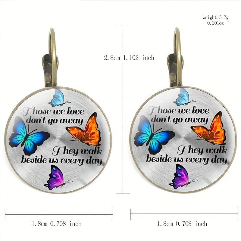 Butterfly Crystal Earrings for Kids