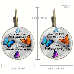 Butterfly Crystal Earrings for Kids