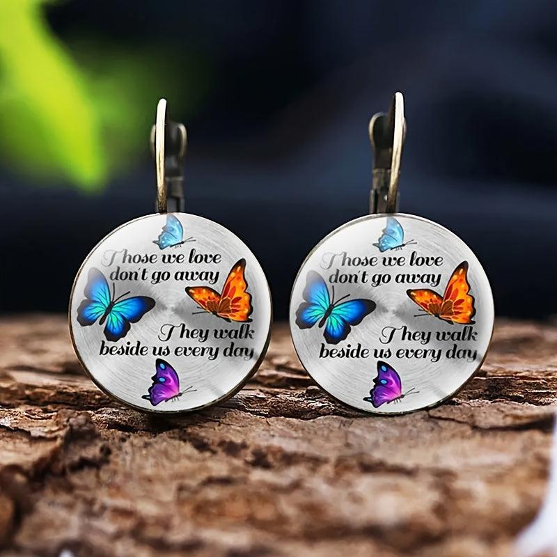 Butterfly Crystal Earrings for Kids
