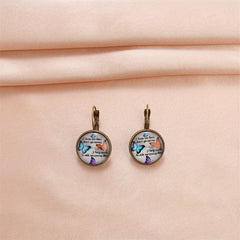 Butterfly Crystal Earrings for Kids