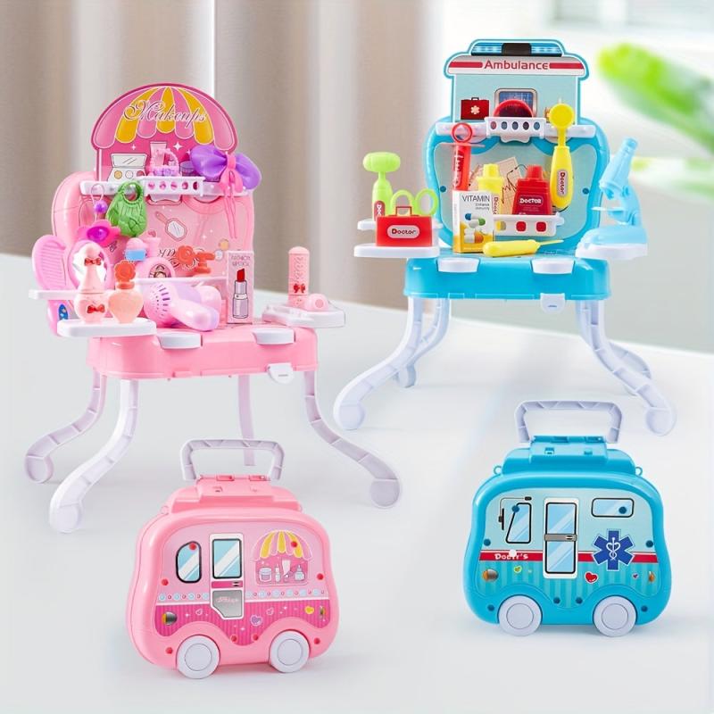 Girls Beauty Salon Toys Set Pretend Play Doll Hair Stylist Toy Kit