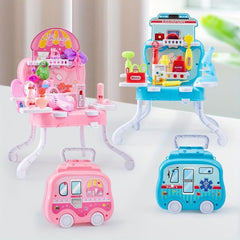 Girls Beauty Salon Toys Set Pretend Play Doll Hair Stylist Toy Kit