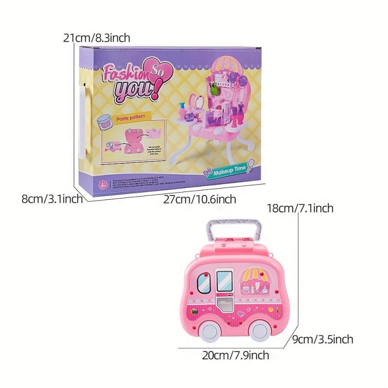 Girls Beauty Salon Toys Set Pretend Play Doll Hair Stylist Toy Kit