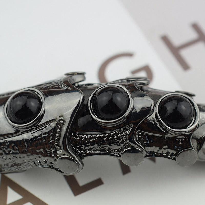 Vintage Punk Skeleton Finger Ring Dragon Claw Knuckle Armor