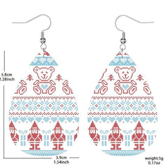 PU Leather Earrings Girl Jewelry Holiday Halloween Gift