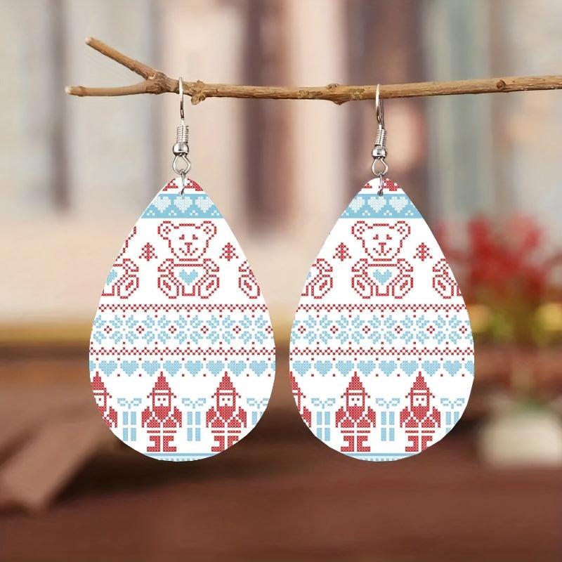 PU Leather Earrings Girl Jewelry Holiday Halloween Gift