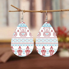 PU Leather Earrings Girl Jewelry Holiday Halloween Gift
