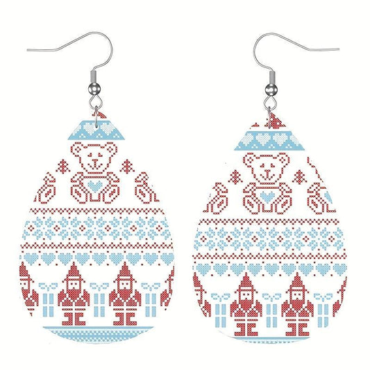 PU Leather Earrings Girl Jewelry Holiday Halloween Gift