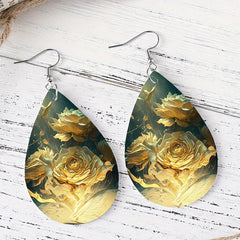 PU Leather Earrings Halloween Gift