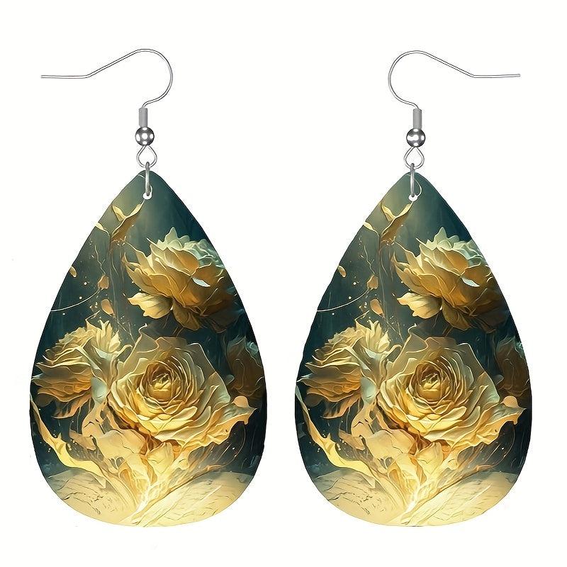 PU Leather Earrings Halloween Gift