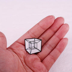 4D Space Enamel Pin Brooch Gift