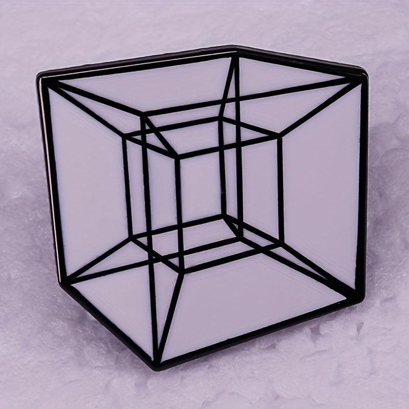 4D Space Enamel Pin Brooch Gift