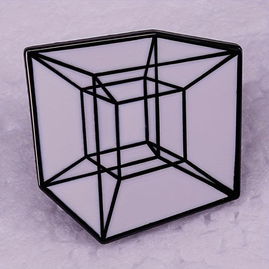 4D Space Enamel Pin Brooch Gift