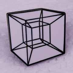 4D Space Enamel Pin Brooch Gift