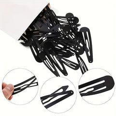Metal Snap Hair Clips for Women Non-slip Barrettes