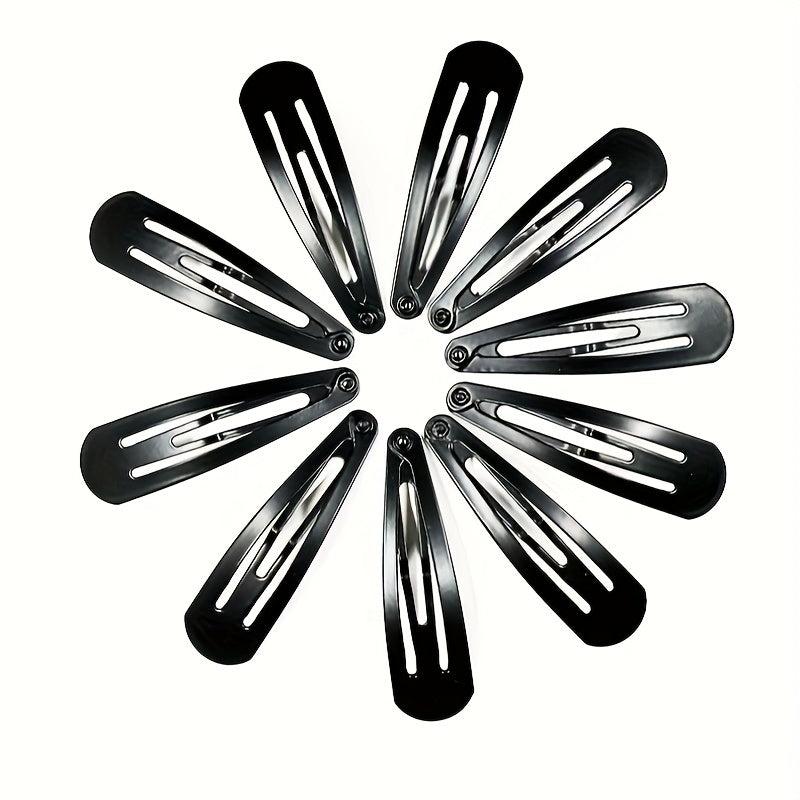 Metal Snap Hair Clips for Women Non-slip Barrettes