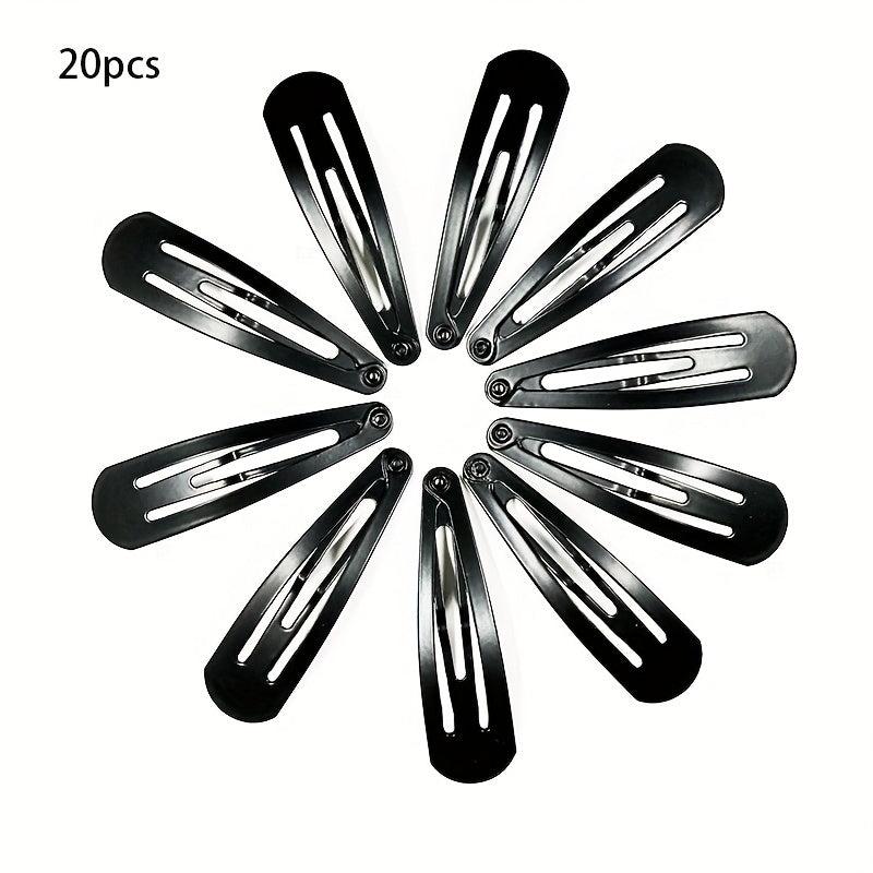 Metal Snap Hair Clips for Women Non-slip Barrettes