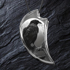 Eagle Resin Pendant Landscape Animal Necklace Gothic Vintage Party Gift