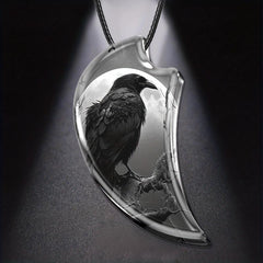 Eagle Resin Pendant Landscape Animal Necklace Gothic Vintage Party Gift