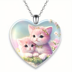 Heart shaped Pendant Necklace Letter Necklace Birthday Gift