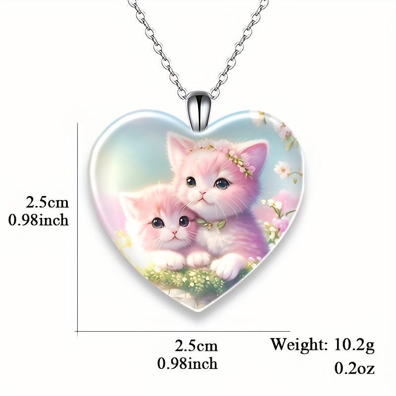 Heart shaped Pendant Necklace Letter Necklace Birthday Gift