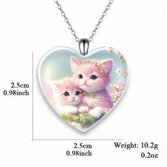 Heart shaped Pendant Necklace Letter Necklace Birthday Gift