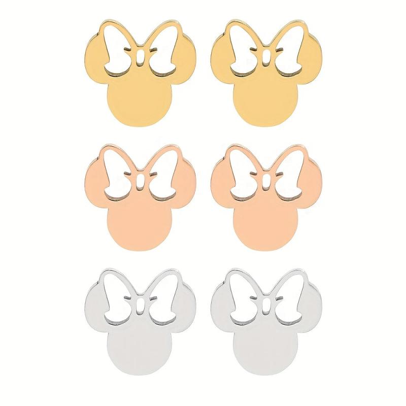Butterfly Earrings Personality Small Stainless Steel Earrings