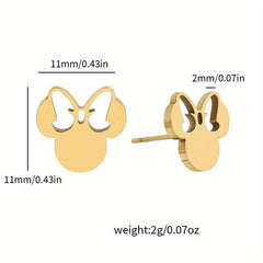 Butterfly Earrings Personality Small Stainless Steel Earrings