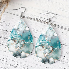 PU Leather Earrings Women Jewelry Daily Wear Gift