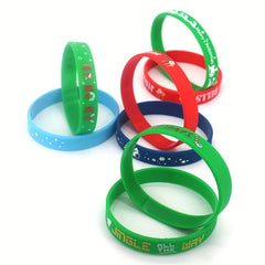 Christmas Silicone Bracelet Set for Holiday Party Jewelry