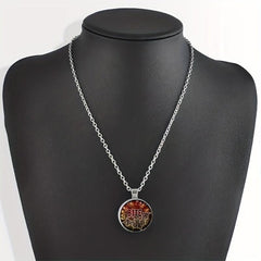 Funny Bat Crystal Pendant Necklace Halloween Gift For Kids