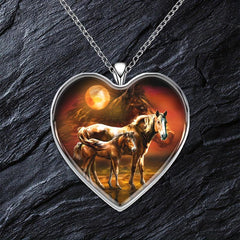 Heart Shaped Necklace for Men Women Boys Girls