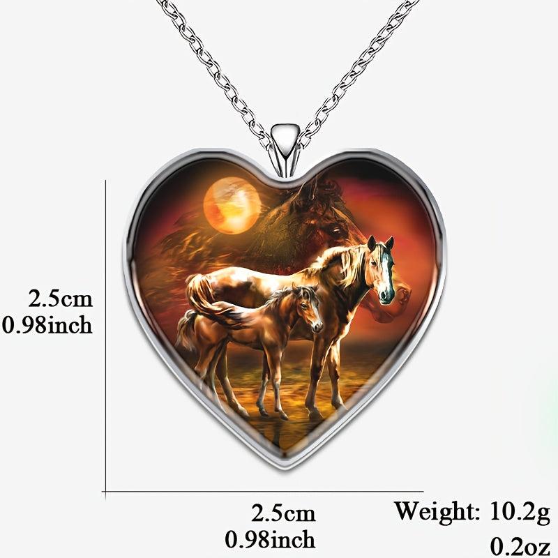 Heart Shaped Necklace for Men Women Boys Girls